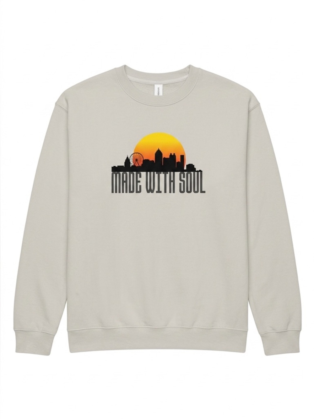 Urban Outfitters Atlanta Graphic Sweatshirt Cream NWT S/M - Picture 2 of 5